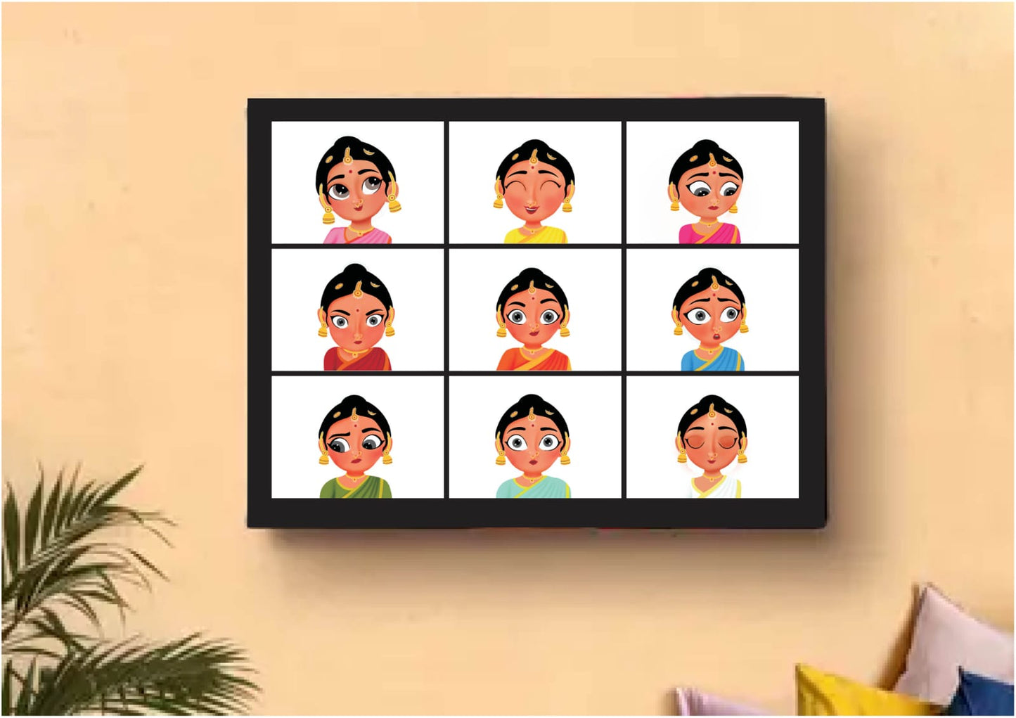 CANVAS PRINTING WITH NAVARASA THEME - CANVAS GALLERY WRAP