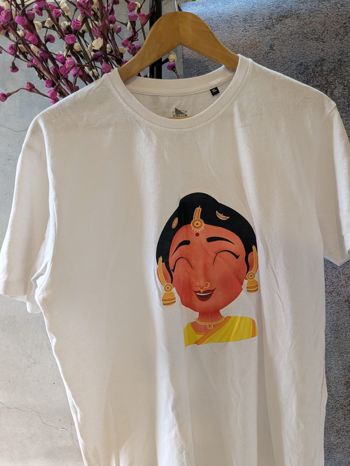 CUSTOM PRINTED ROUND NECK T-SHIRT - HASTA AND NAVARASA THEME