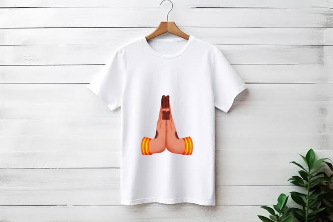 CUSTOM PRINTED ROUND NECK T-SHIRT - HASTA AND NAVARASA THEME