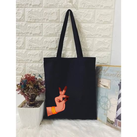 CUSTOMIZED TOTE BAGS - 11" X 12" INCHES HASTA AND NAVARASA THEME