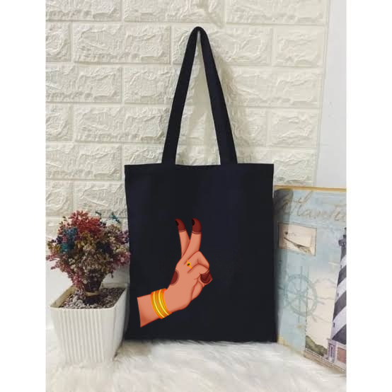 CUSTOMIZED TOTE BAGS - 11" X 12" INCHES HASTA AND NAVARASA THEME