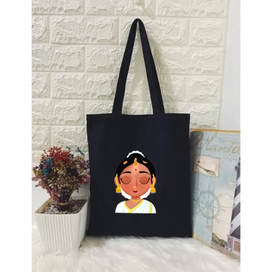 CUSTOMIZED TOTE BAGS - 11" X 12" INCHES HASTA AND NAVARASA THEME