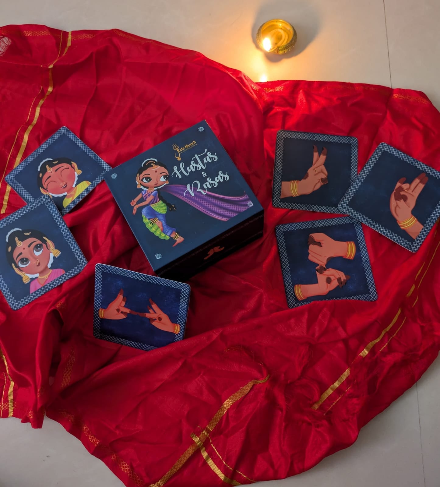 BHARATNATYAM HASTAS & RASAS  FLASHCARD BOX