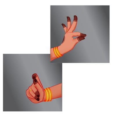 FRIDGE MAGNET COMBO - MUDRA + NAVARASA THEME