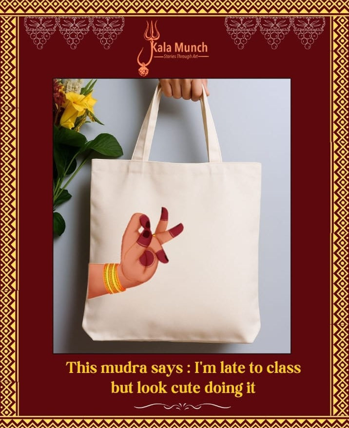 CUSTOMIZED TOTE BAGS - 11" X 12" INCHES HASTA AND NAVARASA THEME