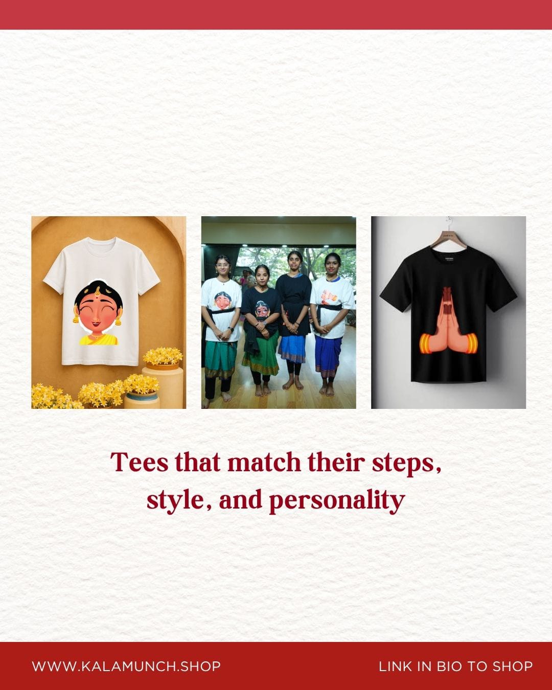 CUSTOM PRINTED ROUND NECK T-SHIRT - HASTA AND NAVARASA THEME