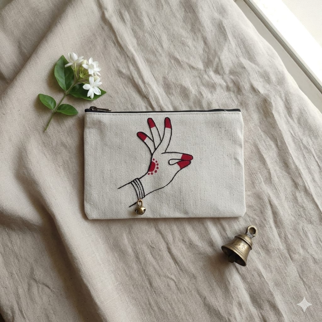 HAND MUDRA BELL POUCH
