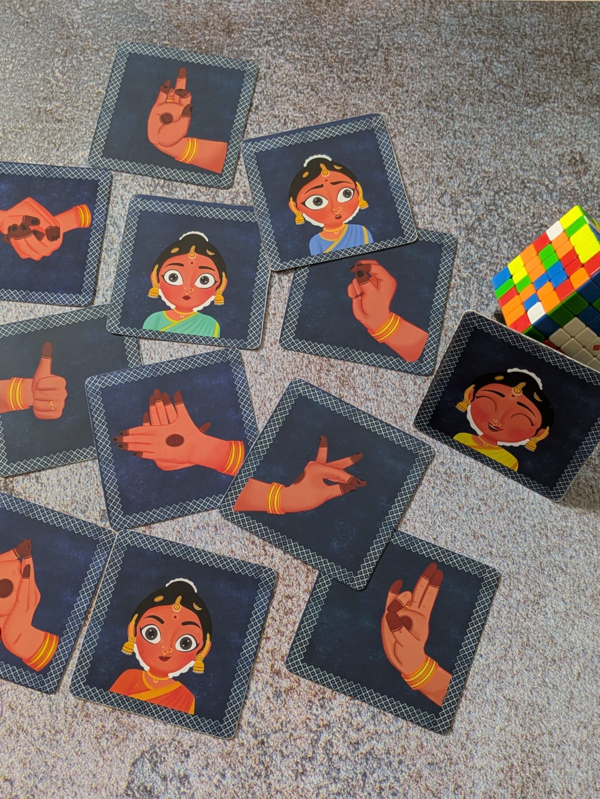 BHARATNATYAM HASTAS & RASAS  FLASHCARD BOX