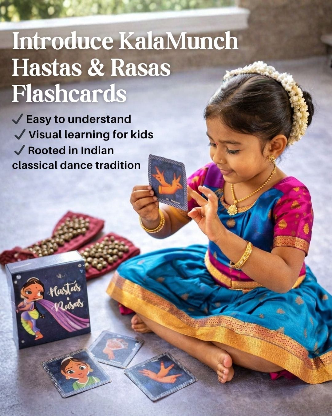 BHARATNATYAM HASTAS & RASAS  FLASHCARD BOX