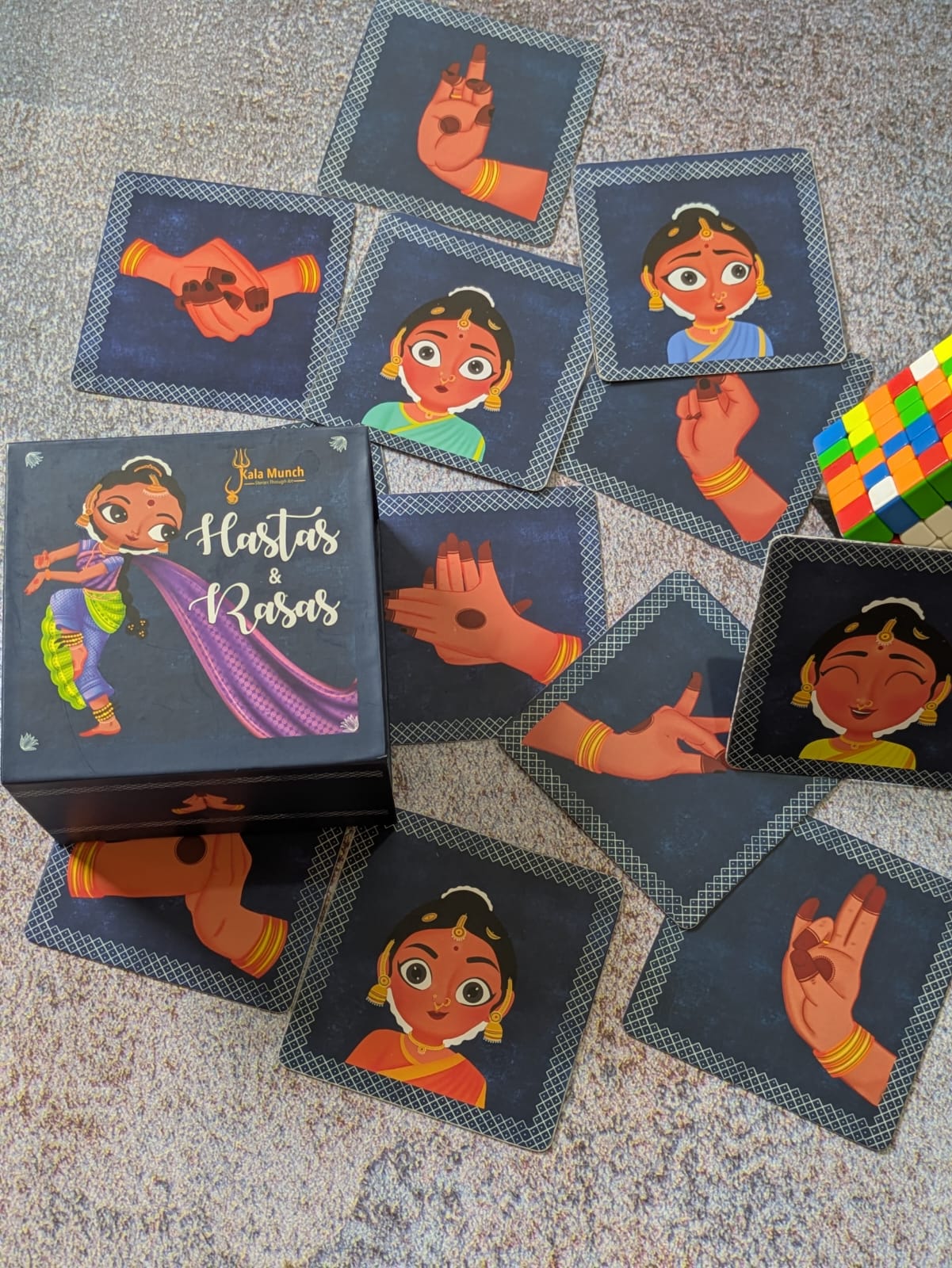BHARATNATYAM HASTAS & RASAS  FLASHCARD BOX