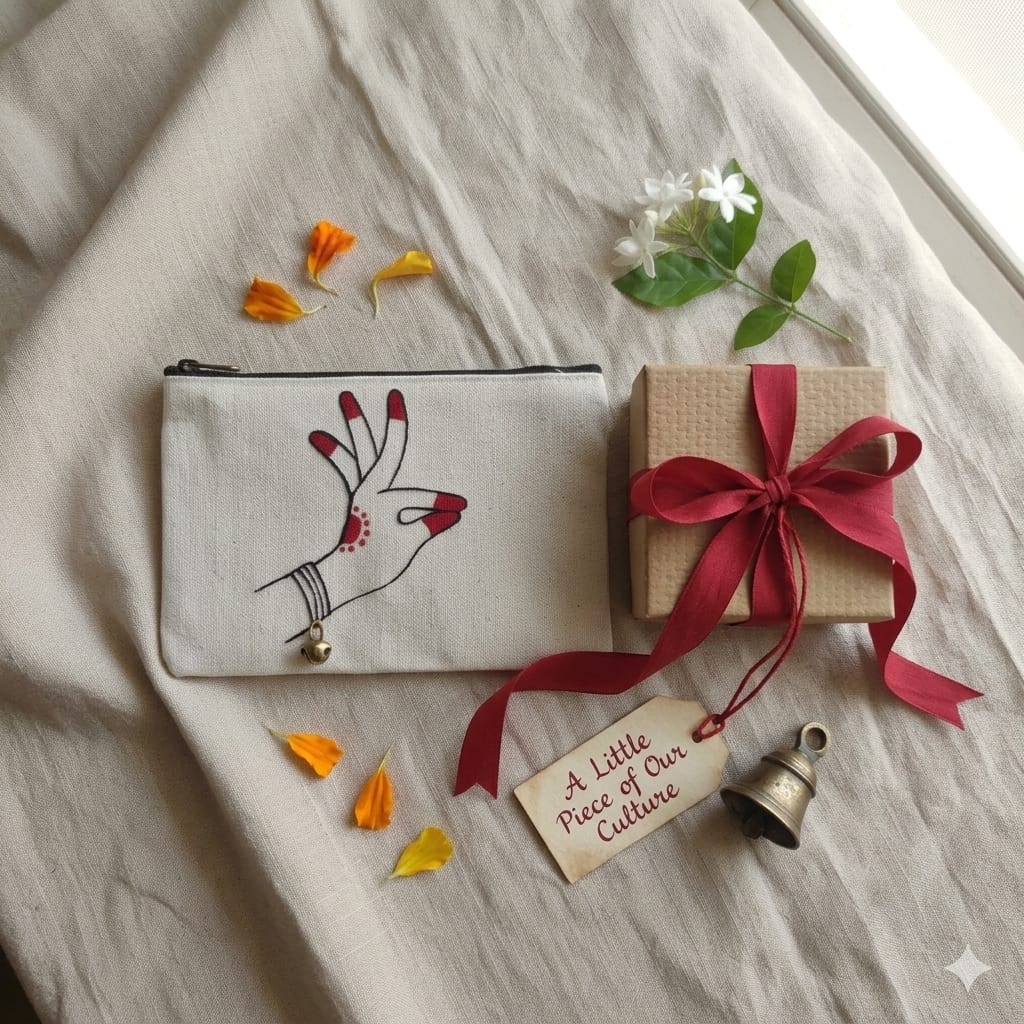 HAND MUDRA BELL POUCH