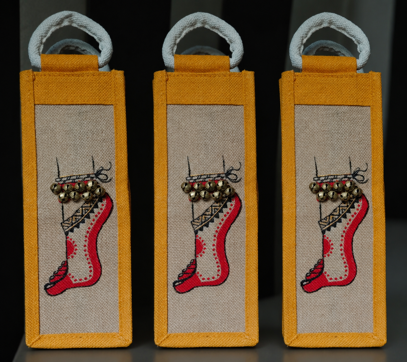 GHUNGROO JUTE BOTTLE BAG - CARRY YOUR PASSION WITH GRACE