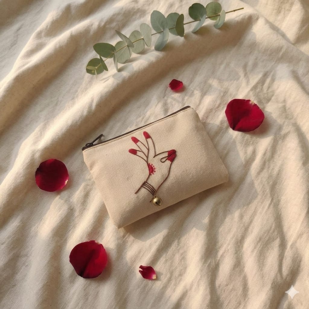 HAND MUDRA BELL POUCH